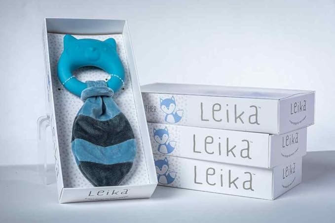 Mary Meyer Teething Toys Leika Silicone Baby Teether for Babies 0-12 Months, 9-Inches