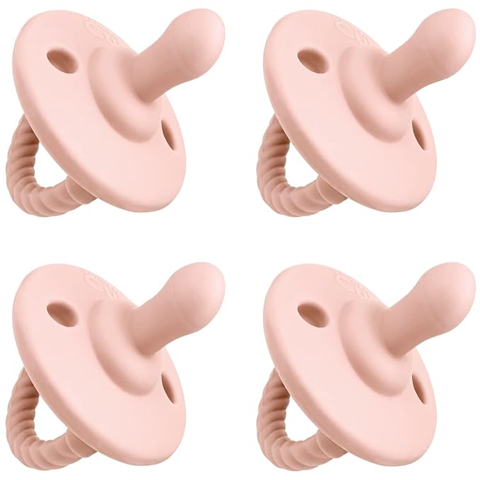 Pacifier Soother Baby 4 Pack of Pacifiers Newborn Teething 100% 0-18 Months