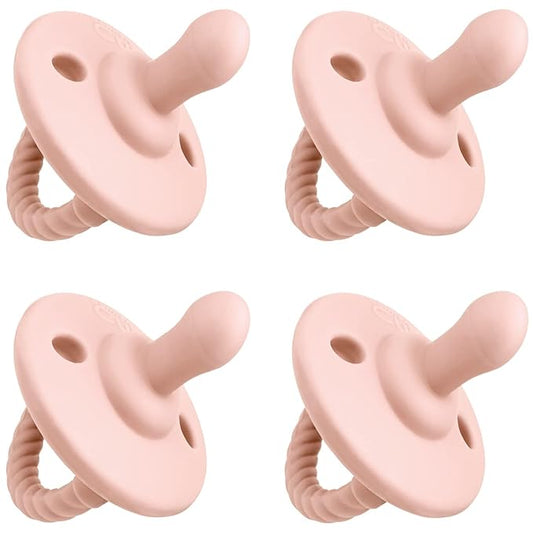 Pacifier Soother Baby 4 Pack of Pacifiers Newborn Teething 100% 0-18 Months