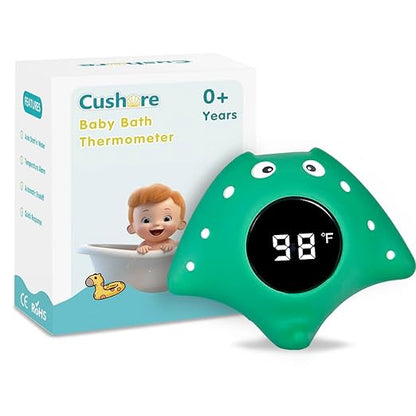 Baby Bath Thermometer Safety, Auto ON/Off Waterproof Bathtub Thermometer