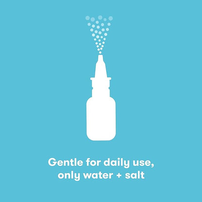 Frida Baby NoseFrida Nasal Saline Spray, Baby Saline Drops + Spray to Soften Nasal Passages 0.68 fl