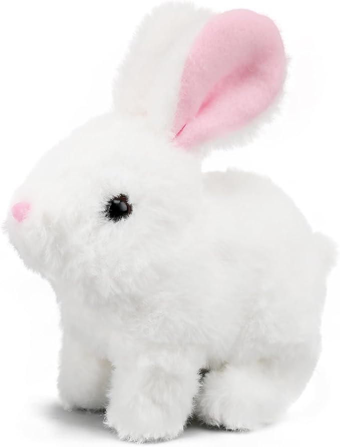 Hopping Walking Bunny Rabbit Toy with Sounds, Wiggling Ears
