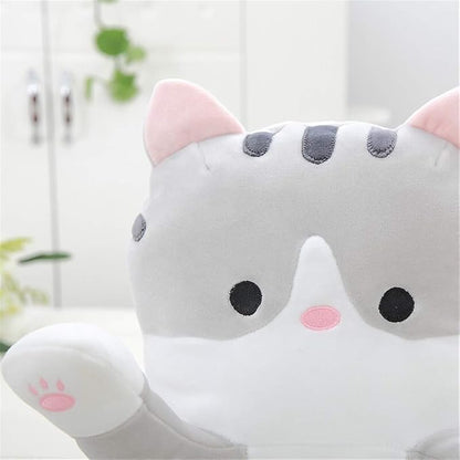 shangman Lovely Plush Cat Doll Cute Cartoon Soft Stuffed Kitten (Grey,50cm/19.6in)