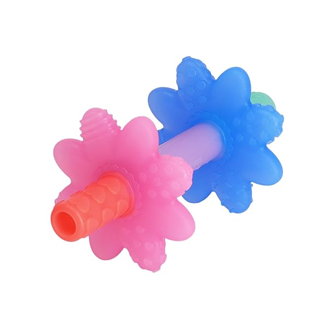 Itzy Ritzy Teensy Tube Teether; Textured Hollow Baby Teething Tube