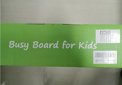 HELLOWOOD Wooden Busy Board for Toddlers 1-3 2-4, Montessori Learning Toy with 19 Eductional Activities