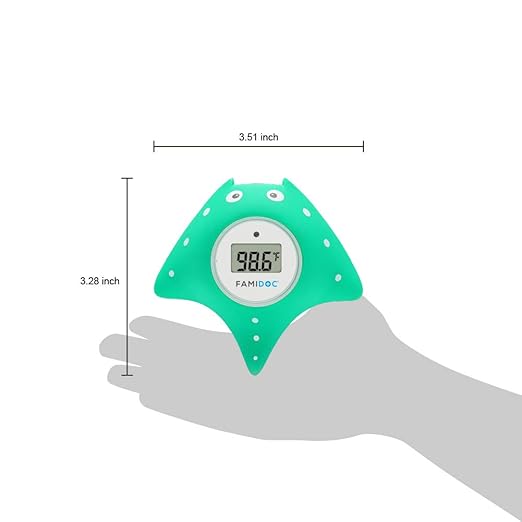 Baby Bath Thermometer with Room Thermometer - Famidoc FDTH-V0-22 NEW