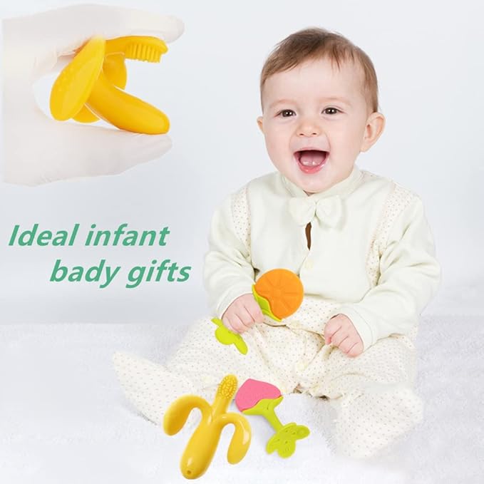 Baby Teething Toys, Freezer BPA Free Silicone Baby Teether Chew Toys