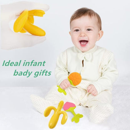Baby Teething Toys, Freezer BPA Free Silicone Baby Teether Chew Toys