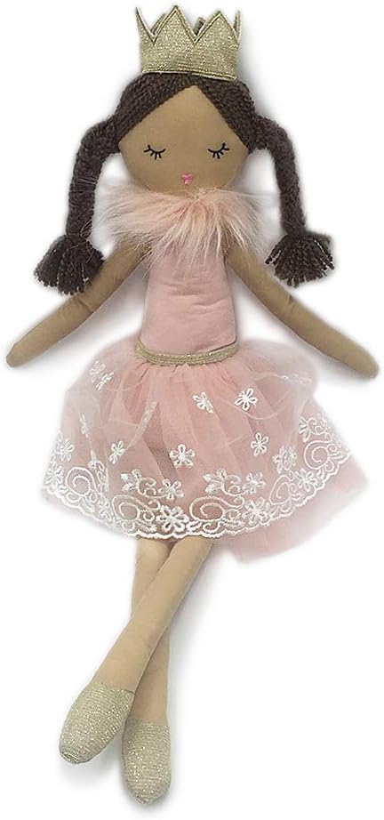 MON AMI Princess Doll Paige – 21”, Soft & Elegant Stuffed Plush Princess Doll