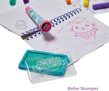 Gabby’s Dollhouse Coloring & Sticker Activity Set for Kids with Travel Carrying Case