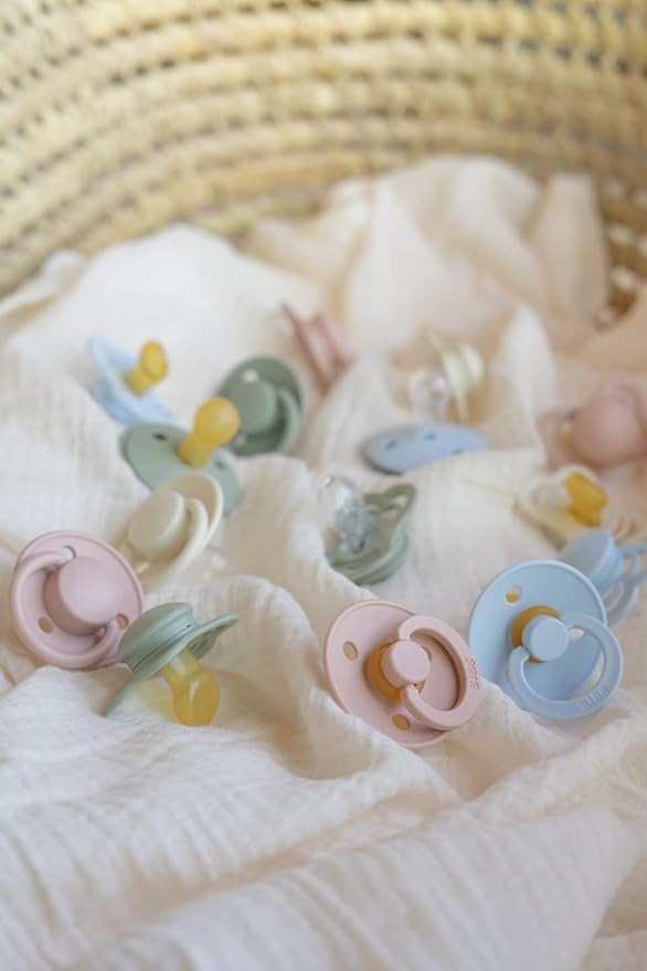 BIBS Colour Soother 4-Pack | BPA Free Dummy Pacifier 6-18 Months