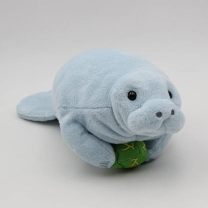 7inch Simulation Manatee Plush Toy Lifelike Sea Cow Stuffed Animal Doll