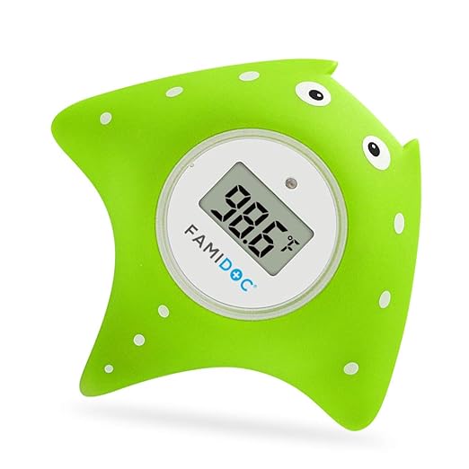 Baby Bath Thermometer with Room Thermometer - Famidoc FDTH-V0-22 NEW