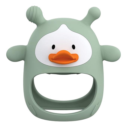Silicone Pacifier Teether, Baby Teether for Teething Relief | 100% Food-Grade Silicone Teether for Baby 0-6 12, 18