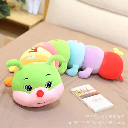 Multicolor Caterpillar Stuffed Animal Big Hugging Pillow Cute Plush Soft Pillow Doll,Giant Plush Toy (59inch/150cm)