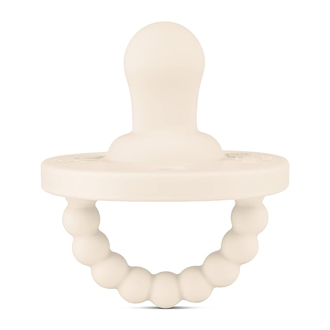 Ryan & Rose Cutie PAT Pacifier Teether (Flat, Ivory)