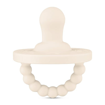 Ryan & Rose Cutie PAT Pacifier Teether (Flat, Ivory)