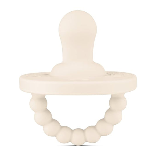 Ryan & Rose Cutie PAT Pacifier Teether (Flat, Ivory)