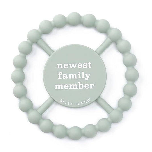 Bella Tunno Happy Teether ??Soft & Easy Grip Baby Teether Toy, Silicone Teether Ring to Help Soothe Gums
