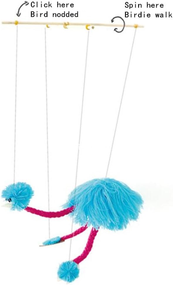 HOCHE Toy-Marionette Ostrich (Blue)