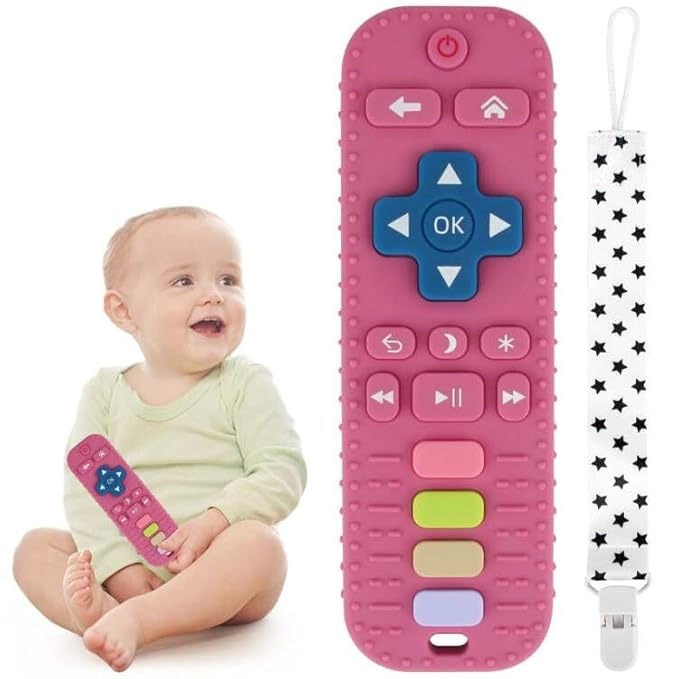 Baby Teether Toy for Babies 0-24 Months TV Remote Control