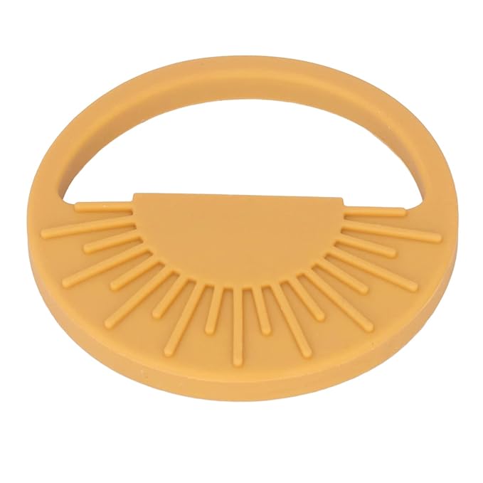 Garosa Baby Silicone Teether Toy Safe Semi Circular Sun Easy Teething(003 Yellow