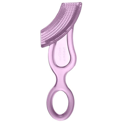 Brilliant Oral Care Baby?Ös First Toothbrush, Smooth Silicone Bristles Gently Clean Tender Teeth and Gums 4+ Months, 1 Pack