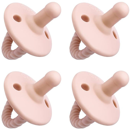 Pacifier Soother Baby 4 Pack of Pacifiers Newborn Teething 100% 6-18 Months