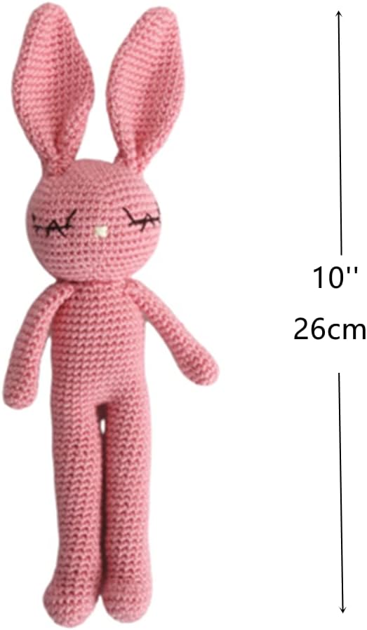 Moni's Choice Stuffed Animal Baby Bunny Rabbit Plush Knitted Doll