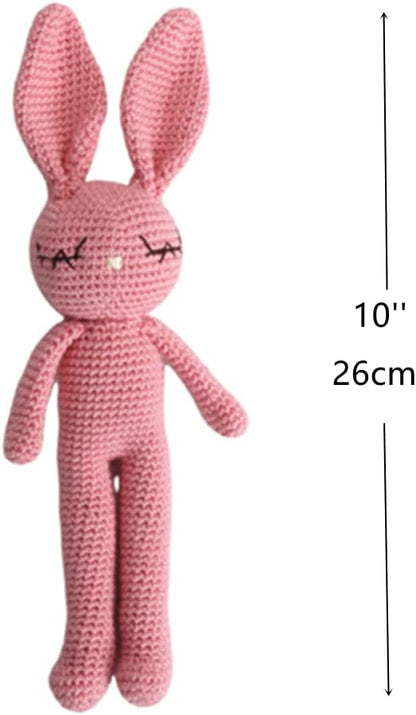 Moni's Choice Stuffed Animal Baby Bunny Rabbit Plush Knitted Doll