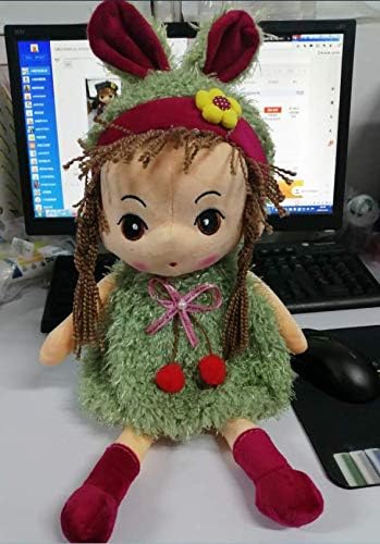 Plush Baby Doll Girl with Clothes, 17.7 Sweetheart Rag Doll Cozy Cuddle Soft Baby Doll for Kids Babies