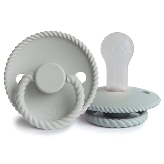 Frigg Rope SilkySoft Silicone Baby Pacifier | Made in Denmark 6-18 Months)