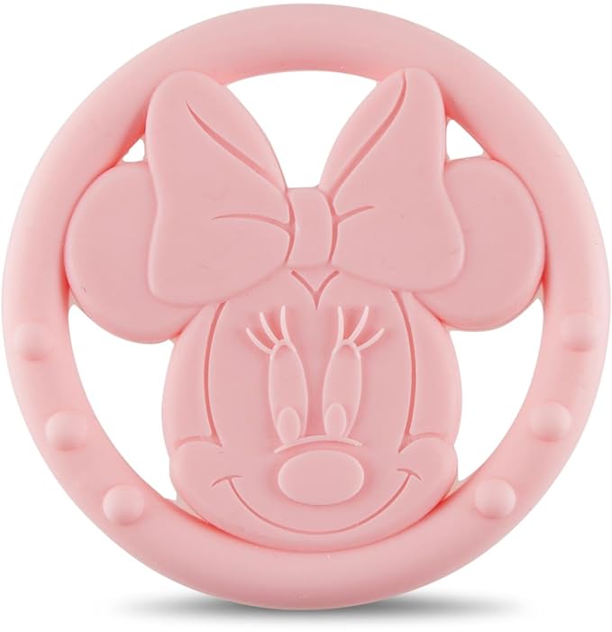 Cudlie Disney Silicone Teether Toy Set for Infants, Food Grade and BPA Free Teethers for Babies 6-12 Months 2-Pack Teether