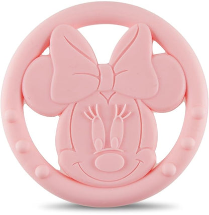 Cudlie Disney Silicone Teether Toy Set for Infants, Food Grade and BPA Free Teethers for Babies 6-12 Months 2-Pack Teether