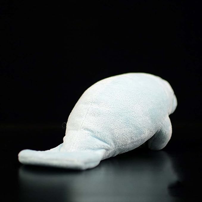 7inch Simulation Manatee Plush Toy Lifelike Sea Cow Stuffed Animal Doll