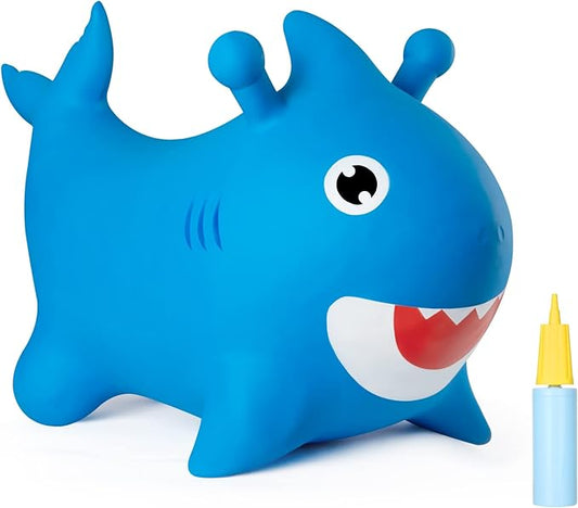 INPANY Bouncy Baby Shark Toys 2 Year Old Boy, Toddler Inflatable Hopper/Bounce Horse/Hopping Horse 3 4,