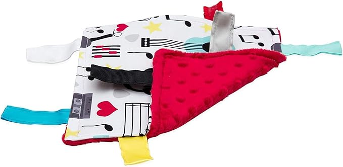 Baby Jack & Co 8x8??Music Lovey Tag Toys for Babies - Baby Crinkle Toys