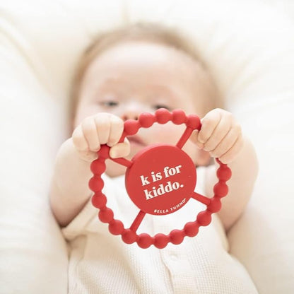 Bella Tunno Happy Teether 2pk ??Soft & Easy Grip Baby Teether Toy, Silicone Teether Ring to Help Soothe Gums