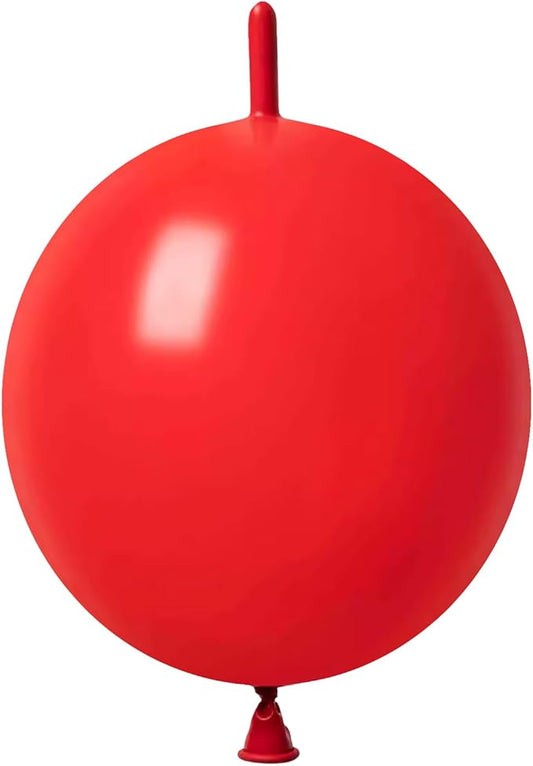 10 Inch Red Link Balloon 50 Pcs Quick Linkable Balloon