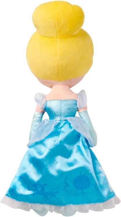Disney Store Official Princess Plush Doll (Cinderella from Sleeping Beauty) Medium 14 Inches, Princess Dolls with Embroidered Features
