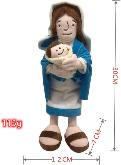 Jesus Plush Doll Jesus Stuffed Doll Catholic Easter Gifts (2pcs)