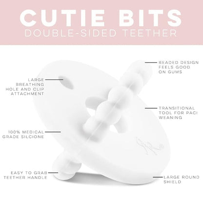 Ryan and Rose Cutie Bit Teether (White)