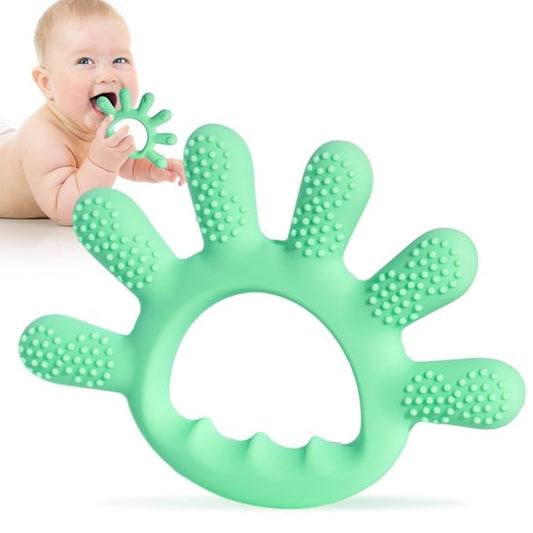 Baby Silicone Teething Toys, Food Grade Teethers for Babies 0-6 Months|6-12 Months 3 4 5 Month
