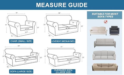 100% Waterproof Jacquard Fabric Couch Cover, Dual Layer with TPU Film, Leakproof High Elasticity Non-Slip Washable Furniture Protector for Pets, Dogs, Cats and Kids (Chair,Dark Gray)
