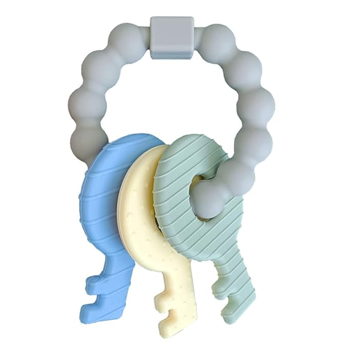 Baby Teether Keys,Teething Keys Toys for 3 to 18 Months