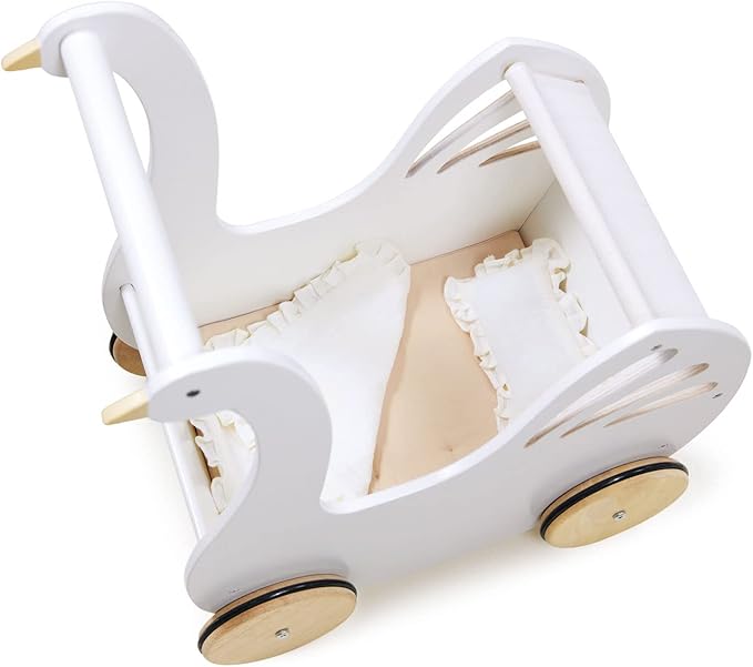 Tender Leaf Toys - Sweet Swan Pram 18m +