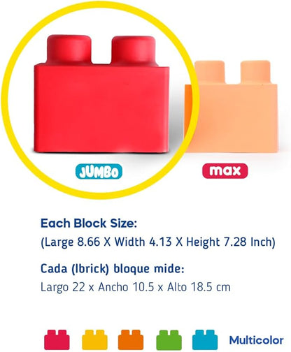 50 Pieces Jumbo Foam Blocks for Construction. Fun, Creative