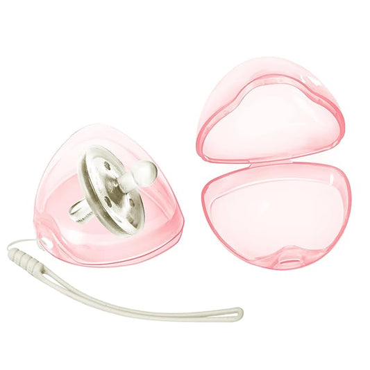 Pacifier Case,2 Pack BPA Free Pacifier Holder Case with Lanyard for Diaper Bag