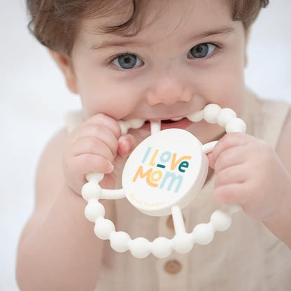 Bella Tunno Happy Teether ??Soft & Easy Grip Baby Teether Toy, Silicone Teether Ring to Help Soothe Gums