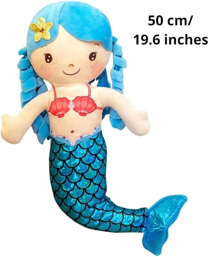 Mermaid Soft Plush Doll Princess for Girls Toddlers & Babies, Mermaid Gifts for Girls 50 cm)